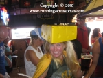 Nica as the Cheesehead